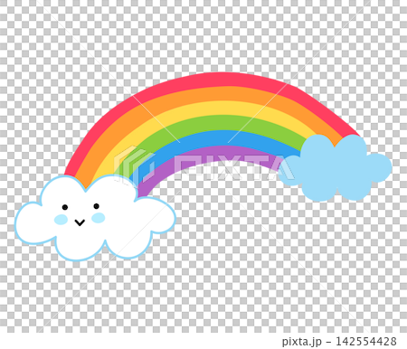 A Rainbow and a Smiling Cloud A Rainbow and a Smiling Cloud 142554428