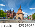 Stone gate (Steintor) in Rostock, Germany 142556062