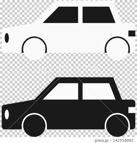 車のアイコンイラストセット / ドライブ・移動のイラスト素材 142558092