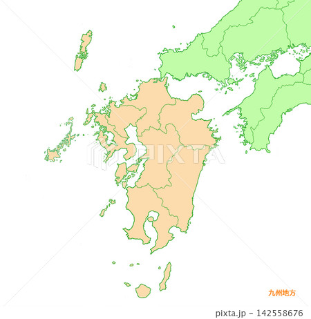 九州地方　九州　県名無し 142558676
