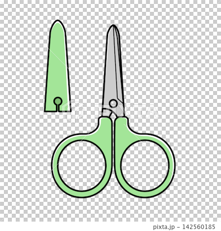 Mini scissors with the cover removed Mini scissors with the cover removed 142560185