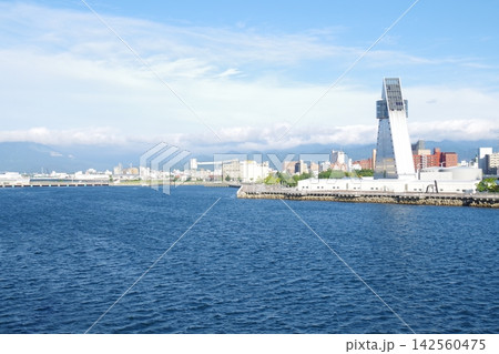 メモリアルシップから眺めた青い海公園の景色 メモリアルシップから眺めた青い海公園の景色 142560475
