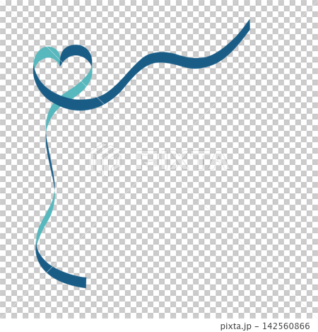 Heart ribbon frame decoration, blue/navy Heart ribbon frame decoration, blue/navy 142560866
