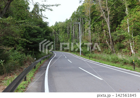 出島島内の車道(宮城県女川町) 出島島内の車道(宮城県女川町) 142561845