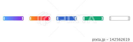 Minimalist Gradient Rounded Rectangle Icon Set Minimalist Gradient Rounded Rectangle Icon Set 142562619