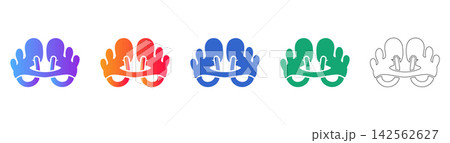 Human Kidney Anatomy Vector Icon Set 142562627