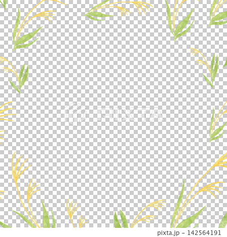Watercolor-style Japanese-style background with a circular frame featuring pampas grass, with ample white space. Watercolor-style Japanese-style background with a circular frame featuring pampas grass, with ample white space. 142564191