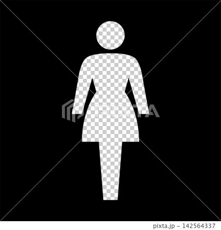 Female pictogram (with frame) Female pictogram (with frame) 142564337