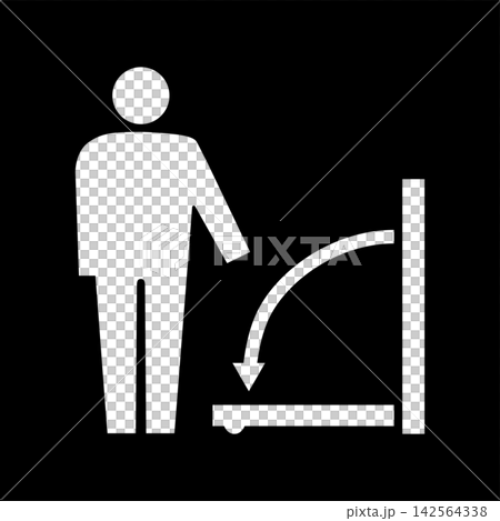 pictogram of a changing table (white outline version) pictogram of a changing table (white outline version) 142564338