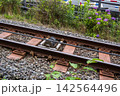 特徴的なケーブルカーの線路 142564496