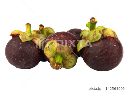 mangosteen isolated on white background mangosteen isolated on white background 142565003
