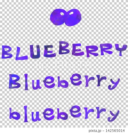 A colorful set of hand-drawn blueberry letters. A colorful set of hand-drawn blueberry letters. 142565014