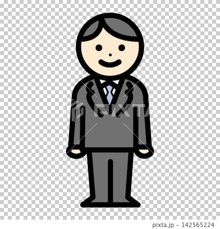 スーツの男性のイラスト スーツの男性のイラスト 142565224