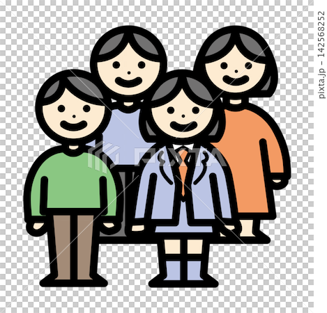 Family - Family Color Illustration Family - Family Color Illustration 142568252