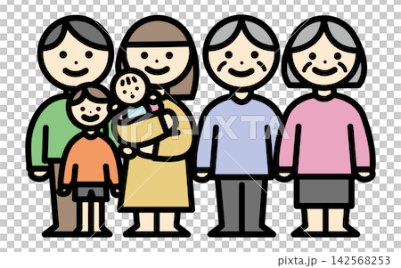 Family - Family Color Illustration Family - Family Color Illustration 142568253