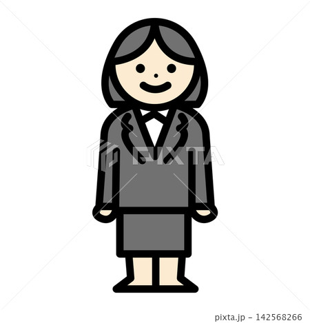 スーツの女性のイラスト 142568266