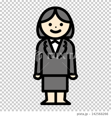 スーツの女性のイラスト 142568266