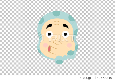 Cute Hyottoko illustration Cute Hyottoko illustration 142568840