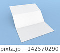 Blank paper fold on blue background with space for text and design 142570290