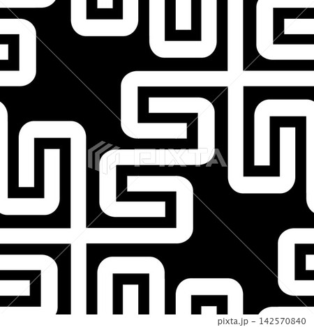 Seamless pattern with white zigzag lines(texture 7) 142570840