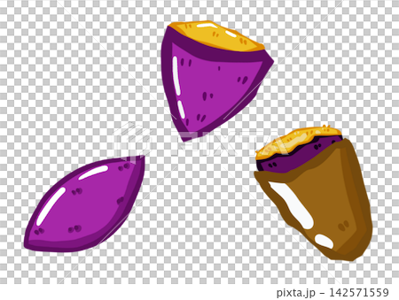 焼き芋イラスト 142571559