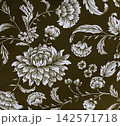 Vintage floral fabric 142571718