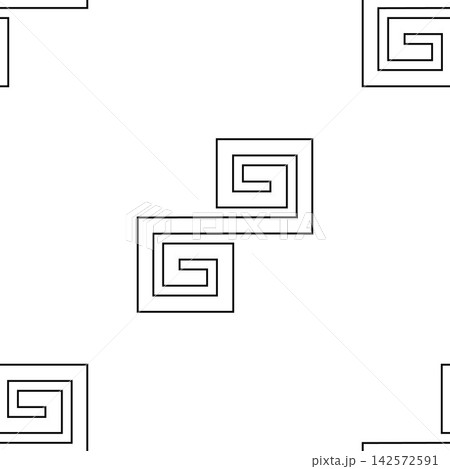 Seamless pattern with black outline geometric forms(texture 1) Seamless pattern with black outline geometric forms(texture 1) 142572591