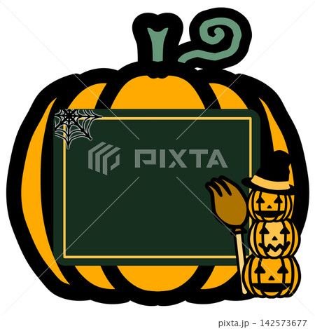 かわいいハロウィンのメッセージボード 142573677