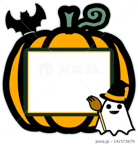 かわいいハロウィンのメッセージボード 142573679