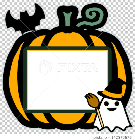 かわいいハロウィンのメッセージボード 142573679