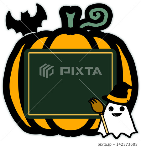 かわいいハロウィンのメッセージボード 142573685