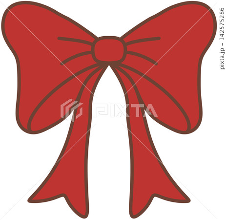 Large red ribbon bow 142575286