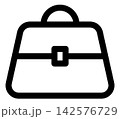 かばんのシルエットアイコン 142576729