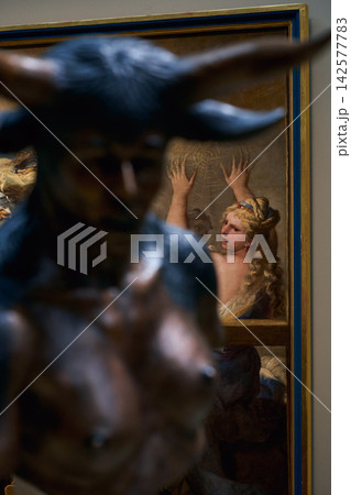 Arachne and Minerva by Luca Giordano on display at the Rijksmuseum in Amsterdam Arachne and Minerva by Luca Giordano on display at the Rijksmuseum in Amsterdam 142577783
