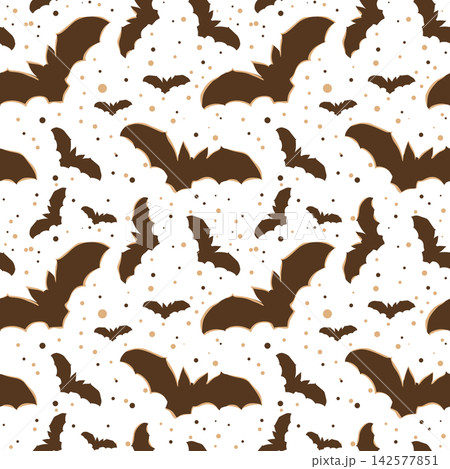 Seamless Pattern Cute Halloween Flying Bats Hand Painted Digital Watercolor PNG Transparent Background Seamless Pattern Cute Halloween Flying Bats Hand Painted Digital Watercolor PNG Transparent Background 142577851