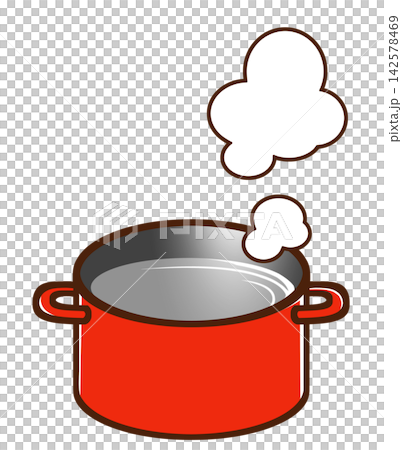 Boil water (red saucepan) Boil water (red saucepan) 142578469