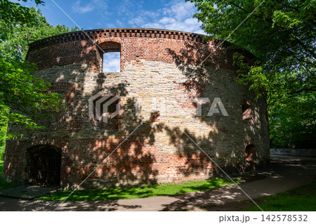 Historic Zwinger Fortress Walls in Munster 142578532