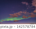アイスランドのレイキャビクで見られたオーロラと北斗七星　2026年8月31日撮影 142578784