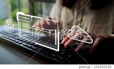 AI Artificial Intelligence Virtual Assistant for Smart Business Muxer 142583519