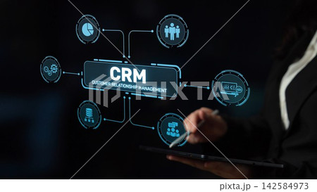 CRM Customer Relationship Management Platform with Data Analytic User Tool Muxer 142584973