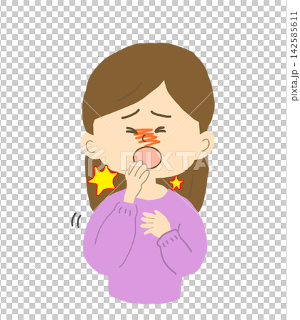 A woman with a persistent cough wants to rest immediately. 142585611