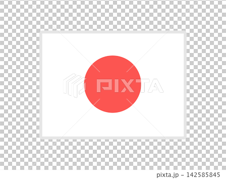 Japanese flag illustration 142585845