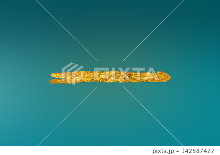 Shang Dynasty Gold Foil Zhang shaped Ornament, Sanxingdui Museum collection Shang Dynasty Gold Foil Zhang shaped Ornament, Sanxingdui Museum collection 142587427