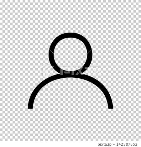 Simple person icon 142587552