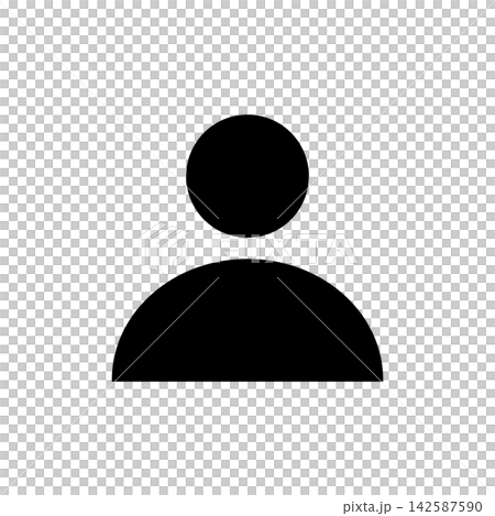 人物のシンプルアイコン 人物のシンプルアイコン 142587590