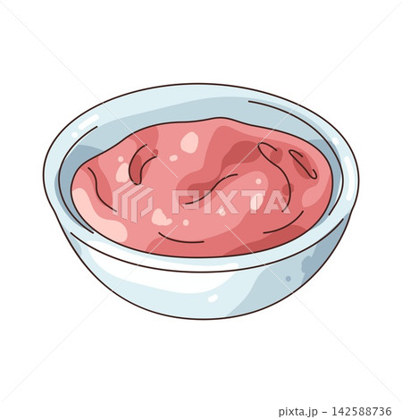 Illustration of strawberry yogurt Illustration of strawberry yogurt 142588736