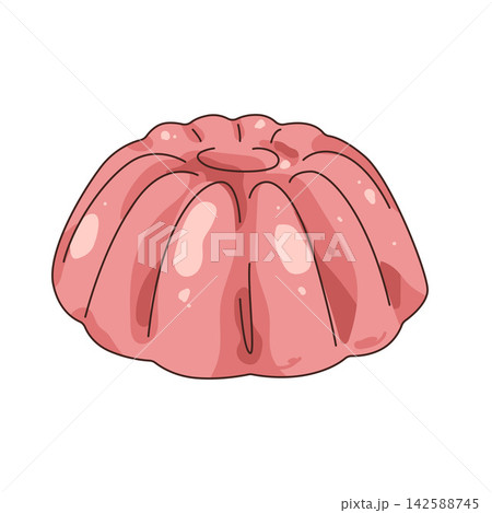 Illustration of strawberry jelly 142588745