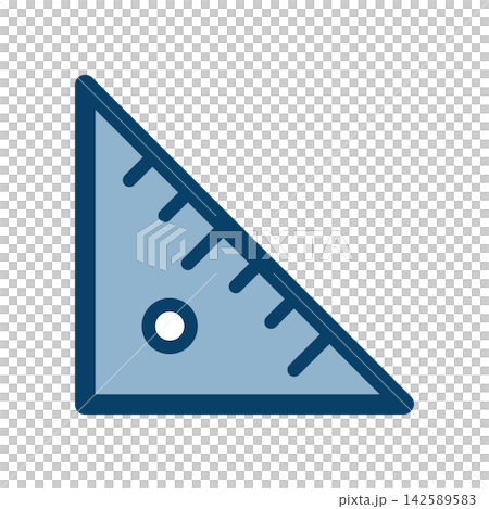 Simple triangle ruler icon Simple triangle ruler icon 142589583
