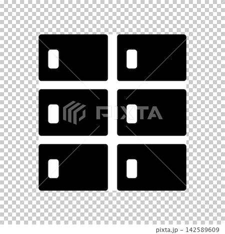 Delivery box and locker icon Delivery box and locker icon 142589609