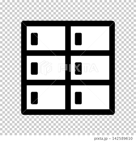 Delivery box and locker icon Delivery box and locker icon 142589610